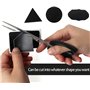 Lot de 300 étiquettes pour tableau noir imperméables réutilisables avec 1 stylo à craie blanc, étiquette amovible pour décorer v