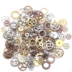 DAHI 200g steampunk antique engrenages pendentif horloge roue de roue pour l'artisanat