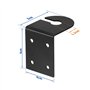 Bingfu Antenne 4g LTE Exterieur Mâle SMA 5dbi Support Extérieur Fixe Support Mural Antenne Étanche pour Routeur 4g LTE Passerell