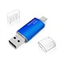 Clé USB C 64 Go Flash Drive USB 2.0 Mémoire Stick 64Go 2 en 1 OTG Portable Type C Clef USB 64go Imperméable Pen Drive pour PC/Ma