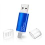 Clé USB C 64 Go Flash Drive USB 2.0 Mémoire Stick 64Go 2 en 1 OTG Portable Type C Clef USB 64go Imperméable Pen Drive pour PC/Ma