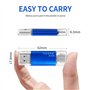 Clé USB C 64 Go Flash Drive USB 2.0 Mémoire Stick 64Go 2 en 1 OTG Portable Type C Clef USB 64go Imperméable Pen Drive pour PC/Ma