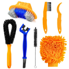 Lot de 7 Kit de Nettoyage pour Vélos
