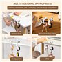 HASLED 4 Pièces Accroche Sac, Accroche Sac à Main Pliable, Brancher de Animal de Dessin Animé pour Table, pour Les Restaurants, 