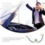 VOSAREA Tuyau de Remplissage de réfrigérant Métal pour climatiseur R134A avec jauge pour Voiture (1/2 Filetage pour l'Amérique e