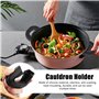 3 Paire Poignée de Casserole en Silicone, Couvercle de Poignée de Pot Anti-Brûlure en Silicone, Couvercle de Poignée Anti-Brûlur