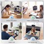 kacylzom Webcam 1080P avec Microphone Antibruit - Full HD Web Cam Correction Automatique de La Lumière Streaming Caméra PC Webca