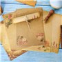 48 Pièces Papiers à Lettre Antiques, Feuilles Papier à Lettres, A5 Papeterie pour Correspondance, 8 Modèles, avec 24 Enveloppes 