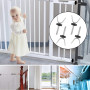 4 Pièces Boulons Barrières, Pression Porte Bébé Filetée, Tige Filetée Pression, Acier Antidérapant Type Y M10 Multifonction Port