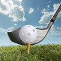 30 Pièces Balles De Pratique De Golf, Balle De Golf Creuse, Balle De Golf en Plastique, Creux Plastique Creuses Balles avec Trou