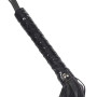 Angeer Cravache d'équitation en cuir synthétique Noir 40 cm