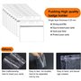 Plastique Transparent de Cartes, 50 Ensembles Porte-cartes Transparent, Badge Transparent, Porte-cartes D'identification, pour d