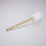 Brosse de Toilette avec Support de Rangement en Acier Inoxydable antirouille Support Mural de Style Moderne Finition Or brossé G
