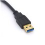 câble court USB 3.0 Micro B USB A mâle vers Micro B avec double vis de verrouillage