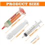 HUAREW 30ML Sans Plomb à Souder Flux Seringue Pâte à Souder avec 2 outils de distribution et seringue à tige poussoir pour Répar