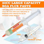 HUAREW 30ML Sans Plomb à Souder Flux Seringue Pâte à Souder avec 2 outils de distribution et seringue à tige poussoir pour Répar