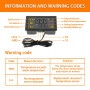 HUAREW W3230 AC 110V-220V 20A Régulateur de température numérique, Interrupteur de Commande de Thermostat à Affichage numérique 
