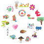 XCOZU Encre Doigt Encreur Couleur Encre Tampon Enfant Coussins Encreurs pour Empreinte