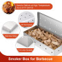 Acier Inoxydable Fumé Boîte, Boîte à fumoir pour Barbecue pour grillades au charbon de bois viandes et poissons, À toute épreuve