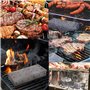 Acier Inoxydable Fumé Boîte, Boîte à fumoir pour Barbecue pour grillades au charbon de bois viandes et poissons, À toute épreuve