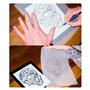 25 feuilles de papier carbone - papier de transfert de tatouage, papier calque de tatouage de papier graphite, A4 tatouage tempo