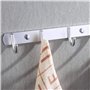 Tiberham Patères Porte Manteaux, Patère à Crochets Murale avec 5 Crochets en Acier Inoxydable, Crochets de Porte-Manteaux Muraux