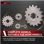 WOOSTAR Moto 420-16T Pignon Avant 17mm Remplacement pour 50cc 70cc 90cc 110cc 125cc Dirt Bike Pit Bike Mini Vélo ATV 4 Roues Cyc
