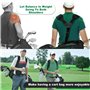 Sangle rembourrée pour sac de golf - 2 boucles, angle et longueur réglables