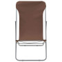 Tidyard Jeu de 2 Chaises de Plage Pliable (Inclinaison dans 3 Positions) en Acier et Tissu Oxford Marron- Divers Couleurs aux Ch
