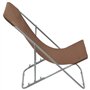 Tidyard Jeu de 2 Chaises de Plage Pliable (Inclinaison dans 3 Positions) en Acier et Tissu Oxford Marron- Divers Couleurs aux Ch