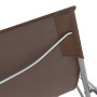 Tidyard Jeu de 2 Chaises de Plage Pliable (Inclinaison dans 3 Positions) en Acier et Tissu Oxford Marron- Divers Couleurs aux Ch