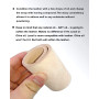 LAVODA Lèvre d'affûtage en cuir 7,6 x 30,5 cm pour aiguiser les couteaux avec composé de polissage double face pour aiguiser les