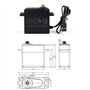 GoolRC Combo Set 3650 4300KV Motor 60 Brushless ESC 20kg Servo w/ 25T Servo Arm for 1/10 RC Car Truck Off-Road