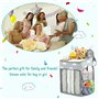 auvstar Suspendu Organisateur de Couches,rangement couches bebe,Panier Rangement Bébé pour Lit de Bébé,Table à Langer,Voiture,Ra
