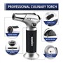 Sondiko Chalumeau de Cuisine S901, Briquet Rechargeable avec Verrouillage de Sécurité et Flamme Réglable pour le Bricolage, la C