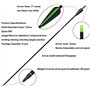 D&Q 12PCS 31inch Flèches de tir à l’Arc Fibreglass Shaft Spine 550 Flèches de ciblage de Chasse pour recurve Bow Compound Bow wi
