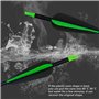 D&Q 12PCS 31inch Flèches de tir à l’Arc Fibreglass Shaft Spine 550 Flèches de ciblage de Chasse pour recurve Bow Compound Bow wi