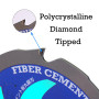 LSHUZIYU, 216mm-6PCD, Trou Central 30mm, Diamant Polycristallin 6PCD, Lame de Scie Circulaire pour Fibrociment