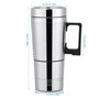Bouilloire Électrique de Voiture 300ml Tasse Chauffante avec Branchement sur l'Allume-Cigare Véhicule Bouilloire Voyage Isolatio
