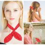 Bandeau Cheveux Femme 2 Pièces, Rétro à Pois Bandeaux de Coton Noeud Noël Bandeau en Fil en Noué Imprimé Vintage, Headband Elast