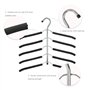 Cintre Multicouche，(3 Pack) 5 cintres par Suspension, avec accroche Gain de Place pour penderie,vêtements de Dessus,Gain de Plac