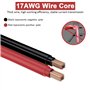 Hoembpn 4M Rallonge Prise Allume Cigare de Voiture 17AWG étanche avec Fusible 15A,12V/24V Câble d'Extension pour Allume Cigare M