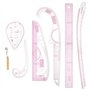 Lot de 10 peignes anti-poux double face pour le toilettage et le retrait des pellicules ou des poux.