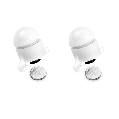 2 Pcs Détecteur Electronique Sensible Alarme de Touche de la Canne à Pêche Sondeur avec Indicateur LED