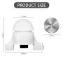 2 Pcs Détecteur Electronique Sensible Alarme de Touche de la Canne à Pêche Sondeur avec Indicateur LED, pour la pêche à l'appât,