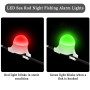 2 Pcs Détecteur Electronique Sensible Alarme de Touche de la Canne à Pêche Sondeur avec Indicateur LED, pour la pêche à l'appât,