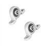 4 Pcs Roulements à Billes, Paliers a semelle, KP08 8mm alésage en Alliage de Zinc Intérieur Ball Mounted Pillow Block Insert Bea