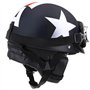 GoolRC Demi-Ouvert Casque de Moto avec Lunettes visière écharpe Moto Casque Scooter Touring