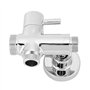 Inverseur de Douche, G1 / 2 "Adaptateur de Douche en Laiton de Salle de Bains en Laiton Arrondi fixé au Mur avec Accessoires de 