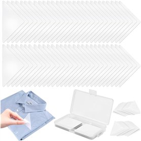 YBCCBY 100PCS Support de Col de Chemise Baleine Chemise Collier Anti-déformation Autocollant de Soutien pour Col de Chemise Supp